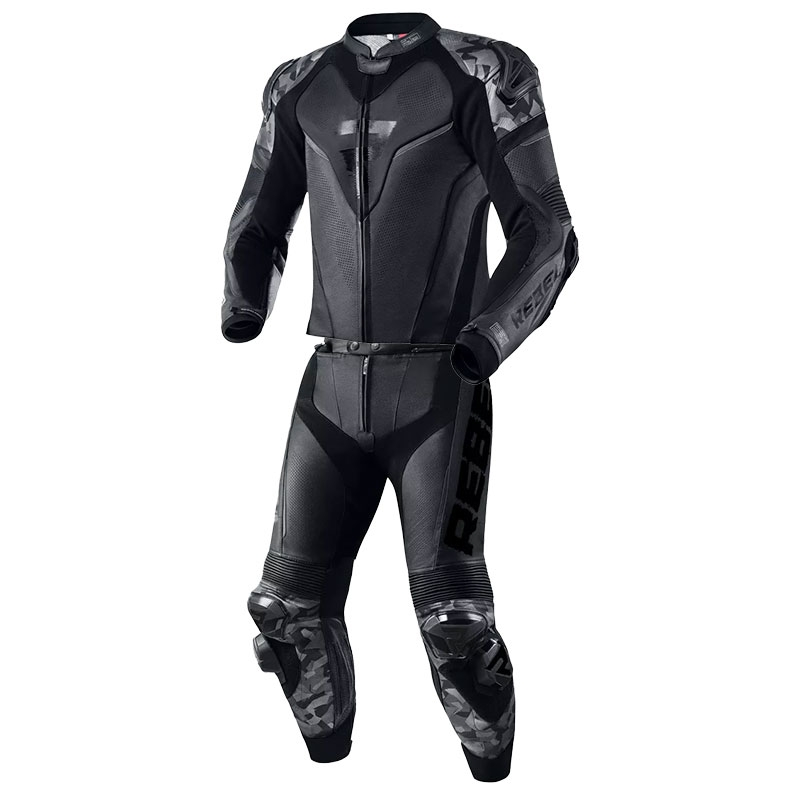 Tuta moto Rebelhorn Rebel nero-nero Saldi
