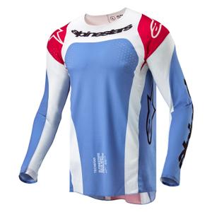 Maglia da motocross Alpinestars Techstar Ocuri blu-bianco-rosso