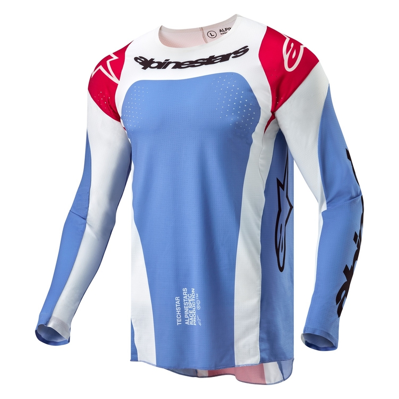 Maglia da motocross Alpinestars Techstar Ocuri blu-bianco-rosso
