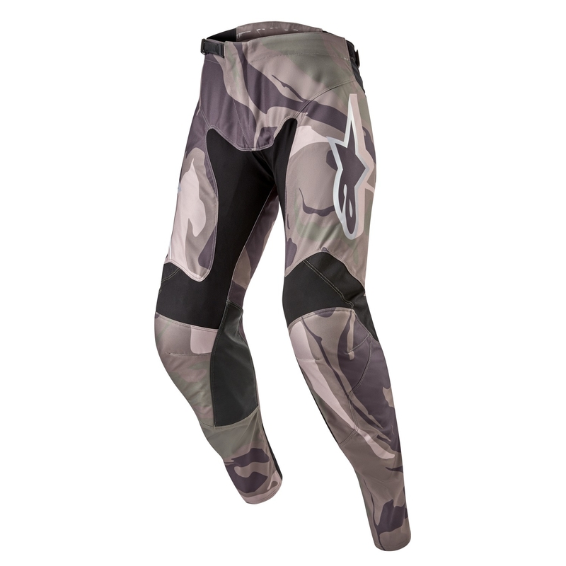 Pantaloni da motocross Alpinestars Racer Tactical verde mimetico-marrone