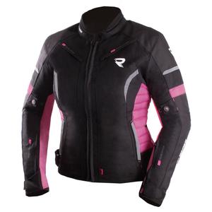 Giacca moto donna Street Racer Betty II nero e rosa