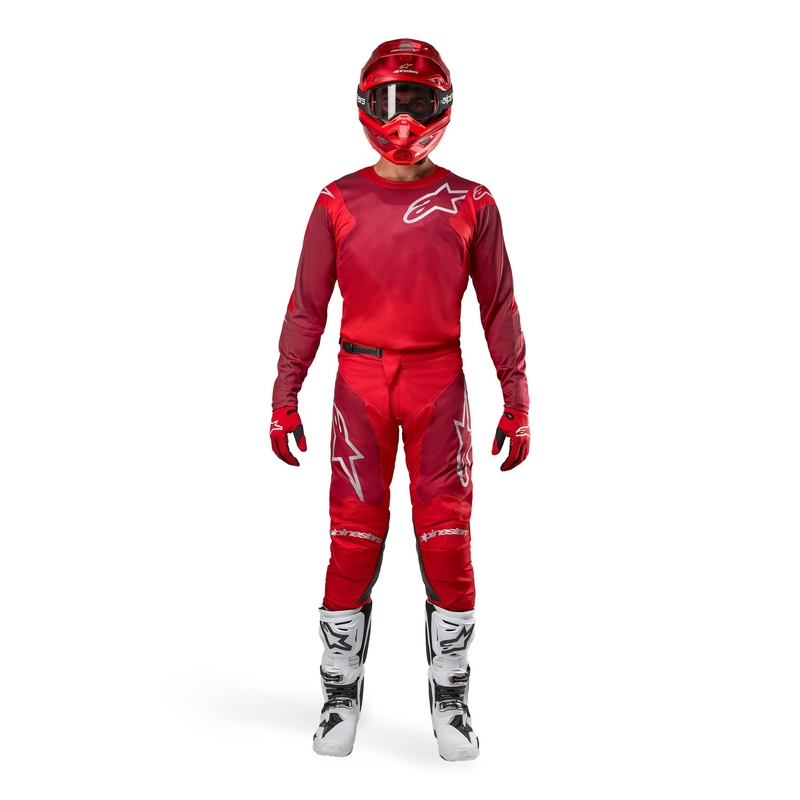 Pantaloni da motocross Alpinestars Racer Hoen rosso-vino