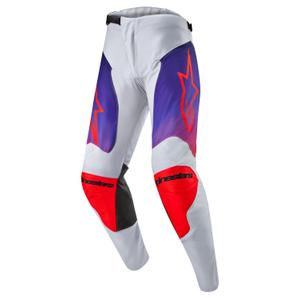 Pantaloni da motocross Alpinestars Racer Hoen grigio-blu-arancione