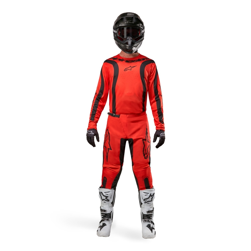 Pantaloni motocross Alpinestars Fluid Lurv 2024 arancione-nero