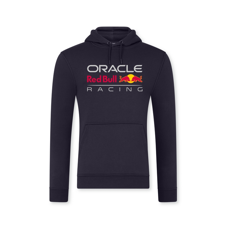 Felpa con cappuccio Red Bull Racing F1 Core Mono blu scuro con logo colorato