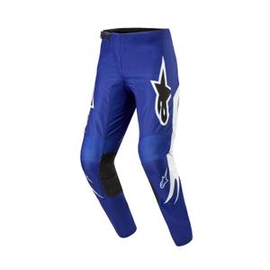 Pantaloni da motocross Alpinestars Fluid Lucent blu-bianco-nero