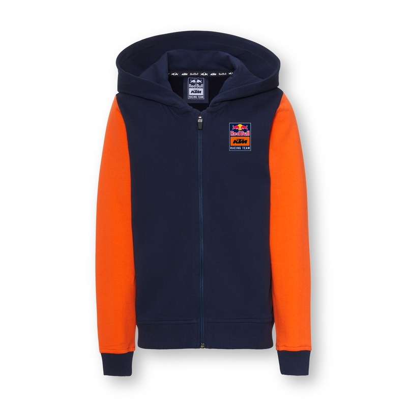 KTM Apex Zip-Hoodie da bambino blu-arancio Saldi