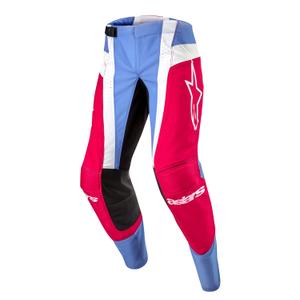 Pantaloni da motocross Alpinestars Techstar Ocuri 2024 azzurro-bianco-rosso