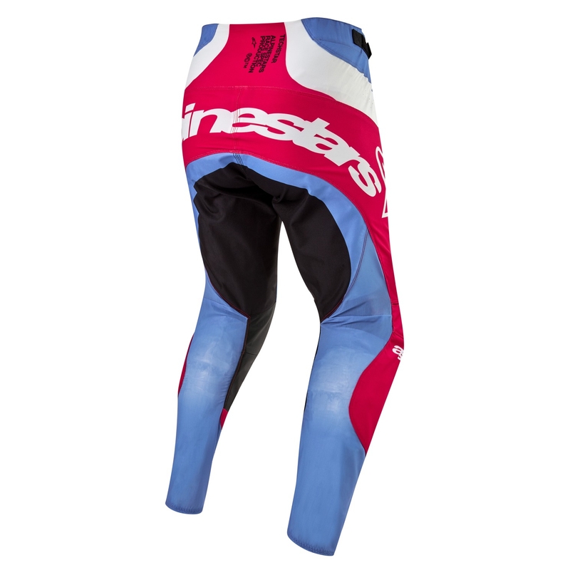Pantaloni da motocross Alpinestars Techstar Ocuri 2024 azzurro-bianco-rosso