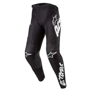 Pantaloni da motocross Alpinestars Racer Hana nero-bianco