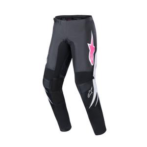 Pantaloni da motocross da donna Alpinestars Stella Fluid neri-bianchi