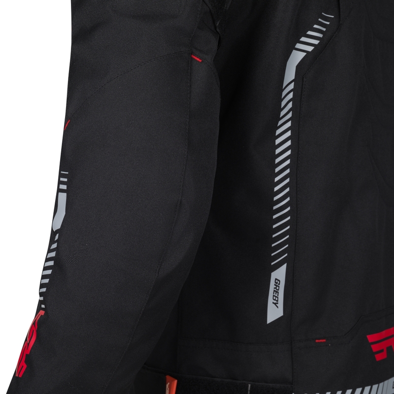 Giacca da moto RSA Greby 2 nero-grigio-bianco