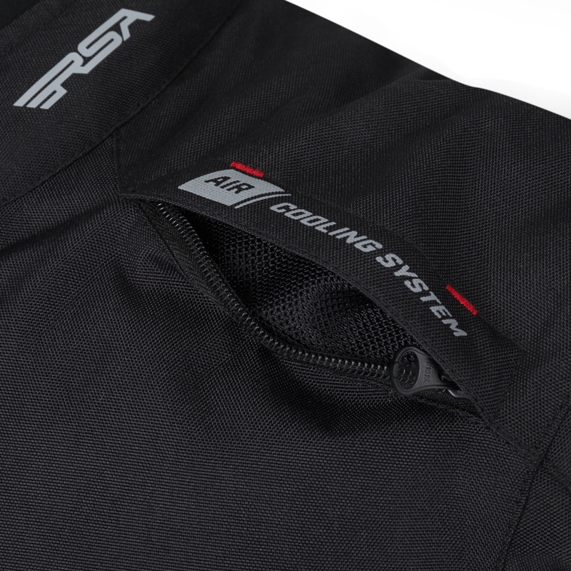 Giacca da moto RSA Greby 2 nero-grigio-bianco