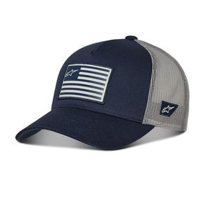 Cappello Alpinestars Flag Snap blu-grigio