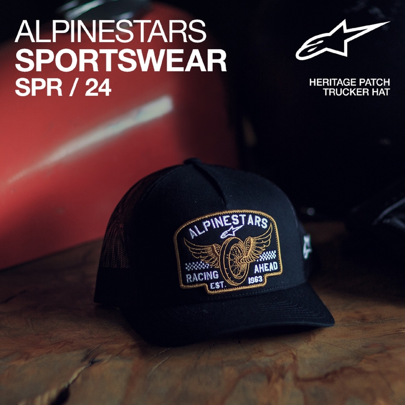 Cappellino Alpinestars Heritage Patcher nero-nero