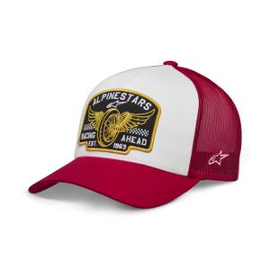 Cappellino Alpinestars Heritage Patcher bianco-rosso