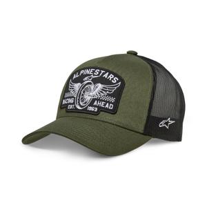Cappello Alpinestars Heritage Patcher verde-nero