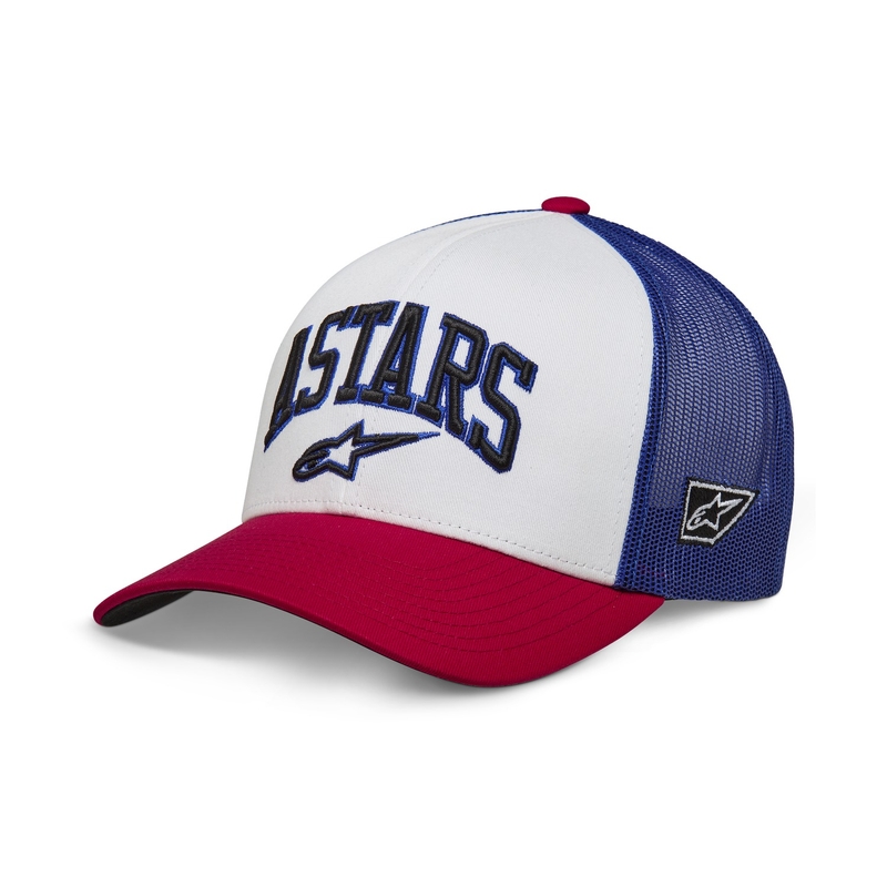 Cappellino Alpinestars Dunkerer bianco-rosso-blu