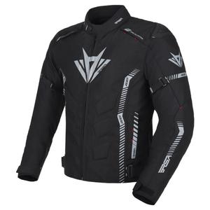 Giacca da moto RSA Rider nero-grigio-rosso