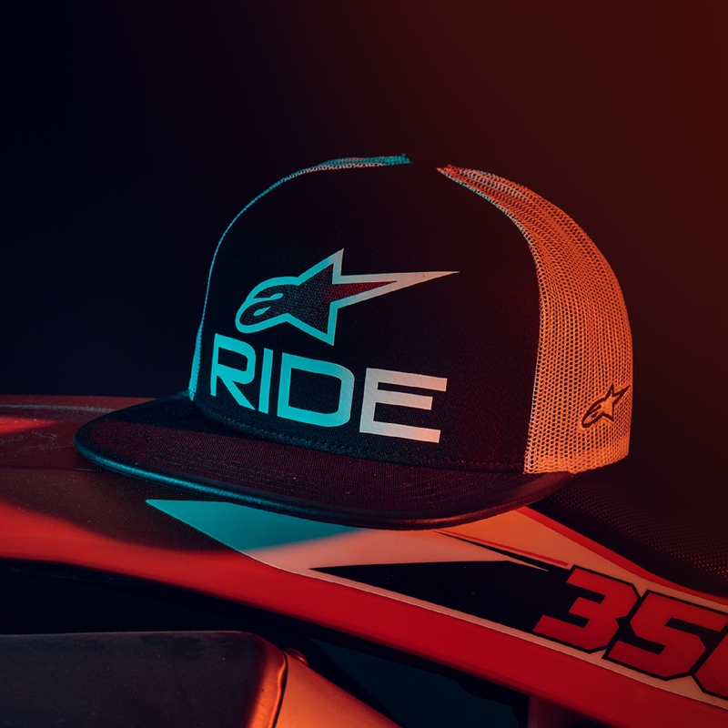 Cappellino Alpinestars Ride 4.0 ER nero-bianco-rosso