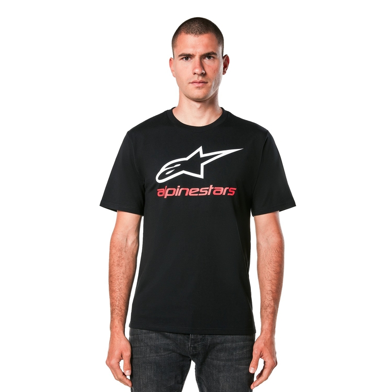 Maglietta Alpinestars Always 2.0 CSF nero-bianco-rosso