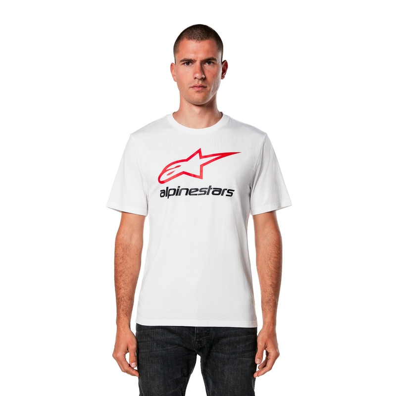 Maglietta Alpinestars Always 2.0 CSF bianco-rosso-nero
