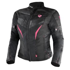 Giacca da moto Street Racer Rose Air nera e rosa da donna