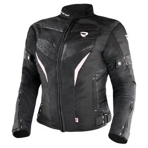 Giacca da moto Street Racer Rose Air bianca e nera da donna