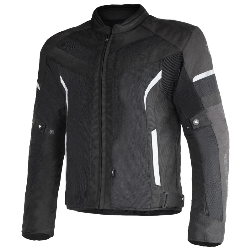 Giacca moto Street Racer Evans Air nera