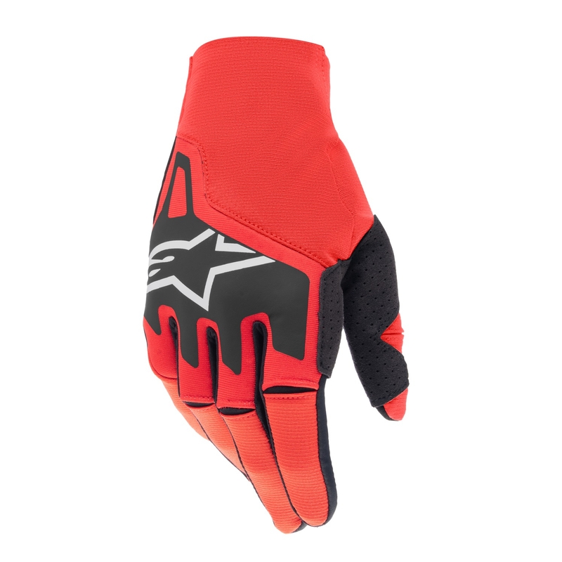 Guanti da motocross Alpinestars Techstar rosso-nero-bianco