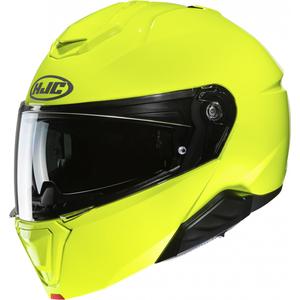Casco moto apribile HJC i91 Solid verde fluo