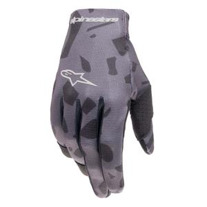 Guanti da motocross Alpinestars Radar grigio mimetico-nero