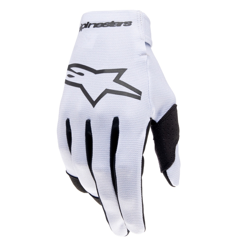 Guanti da motocross Alpinestars Radar grigio chiaro-nero