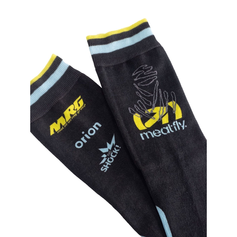 Calzini Meatfly Dakar blu-giallo