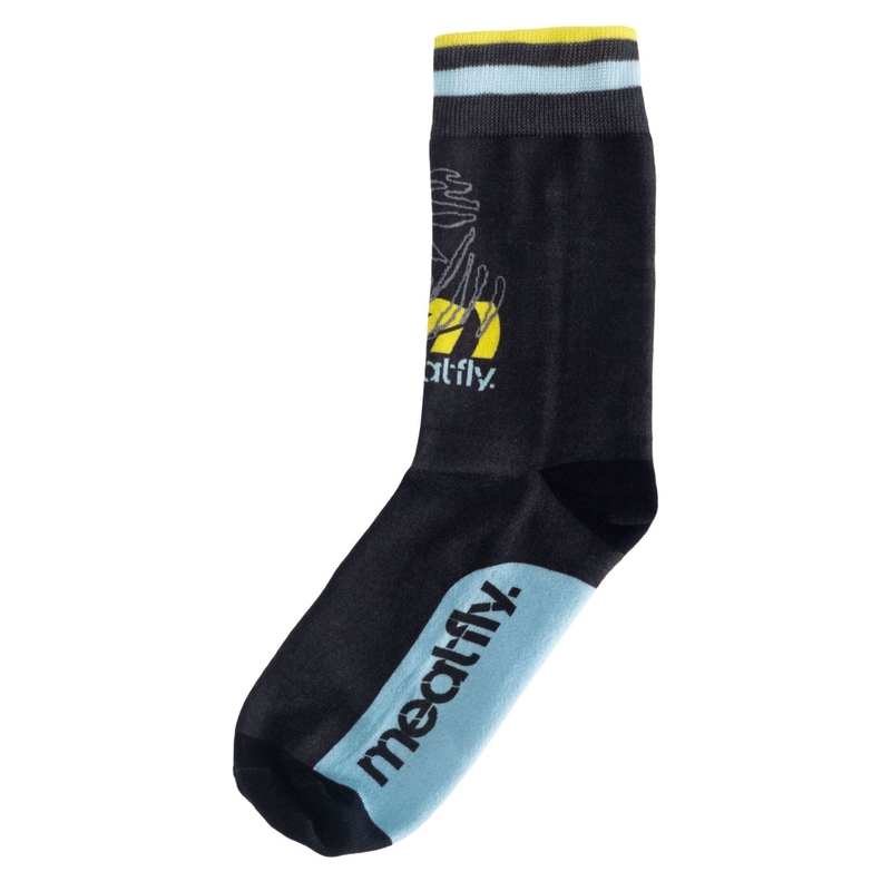 Calzini Meatfly Dakar blu-giallo