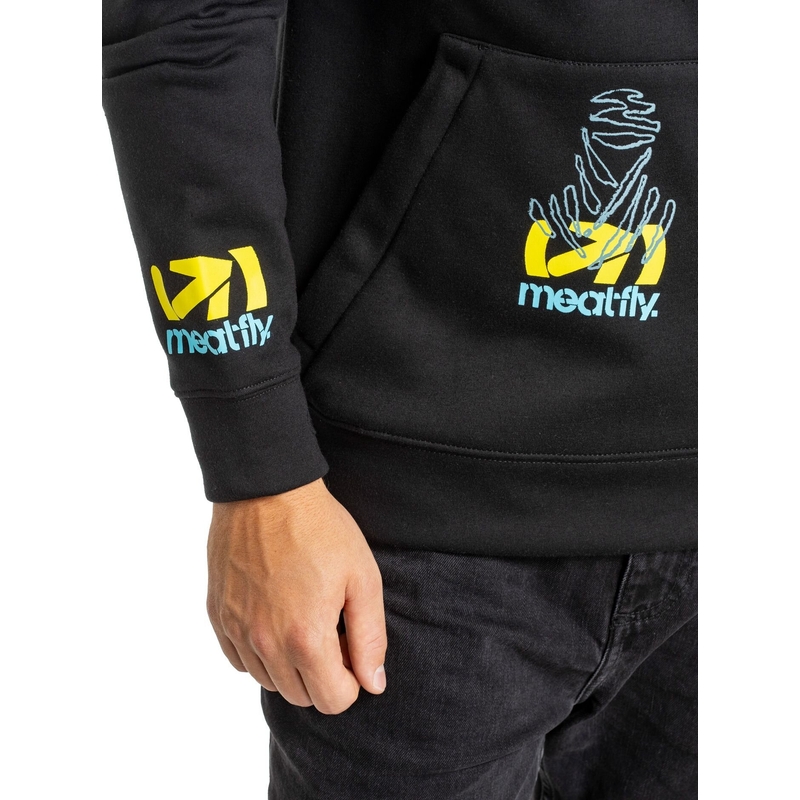 Felpa tecnica Meatfly Gravel Dakar nero