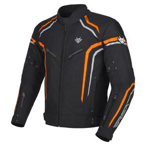 Giacca da moto RSA Compact 2 nero-grigio-arancio
