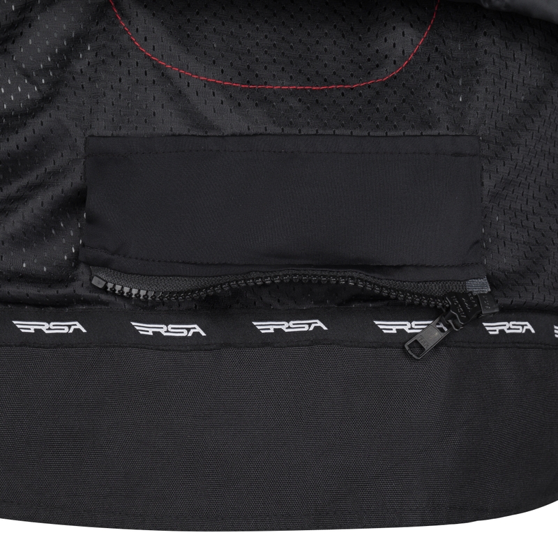 Giacca da moto RSA Compact 2 nero-grigio-arancio