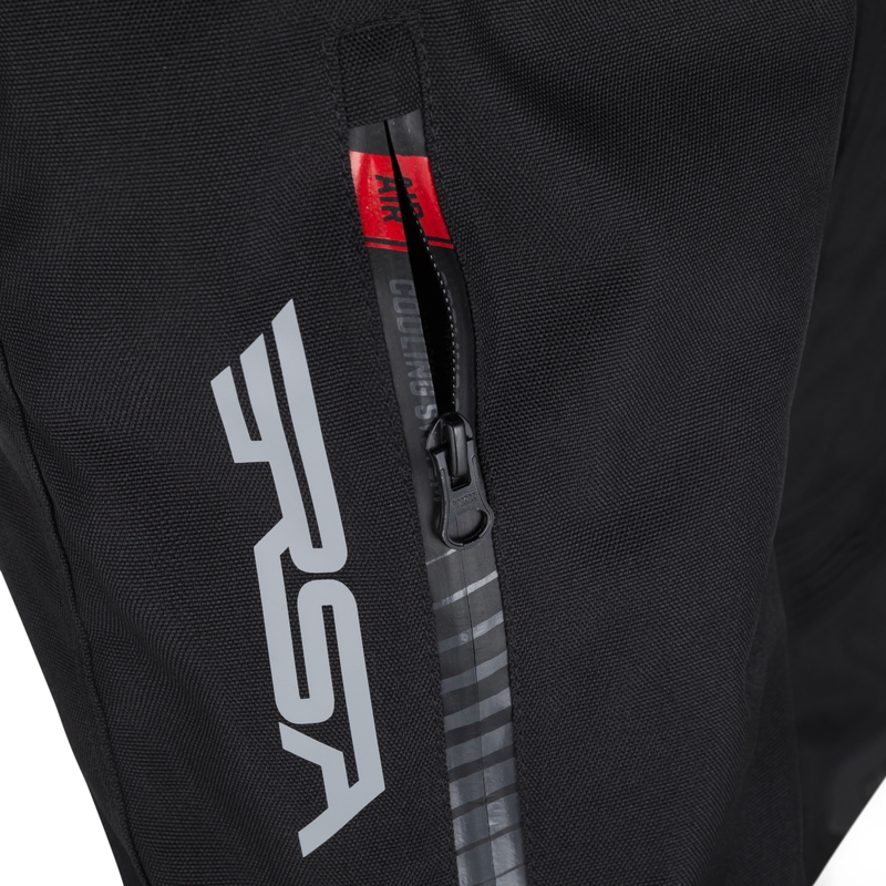 Pantaloni da moto RSA Rider in bianco e nero