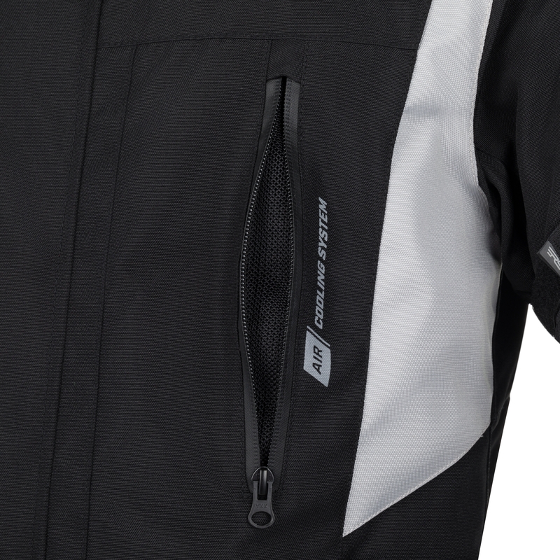 Giacca da moto RSA EXO 2 nero-grigio-rosso