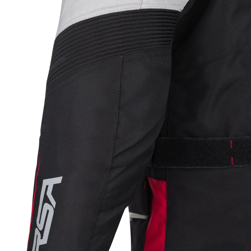 Giacca da moto RSA EXO 2 nero-grigio-rosso
