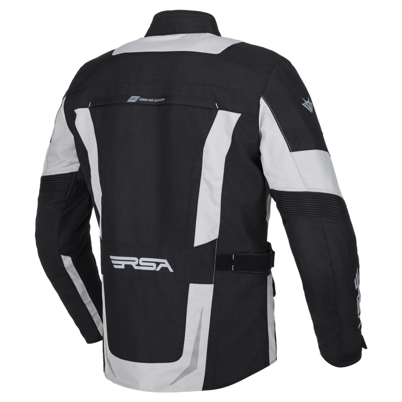 Giacca da moto RSA EXO 2 nera-grigia