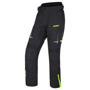 Pantaloni moto RSA EXO 2 nero-giallo fluo