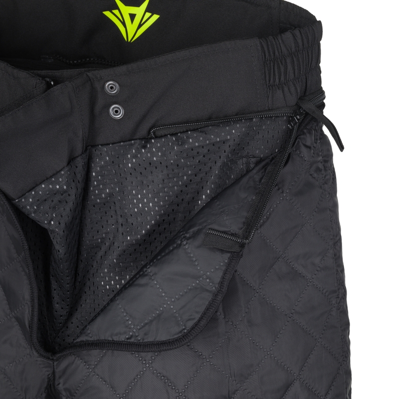 Pantaloni da moto RSA EXO 2 nero-giallo fluo