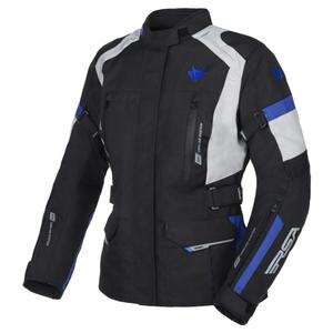 Giacca da moto RSA EXO 2 nero-grigio-blu da donna