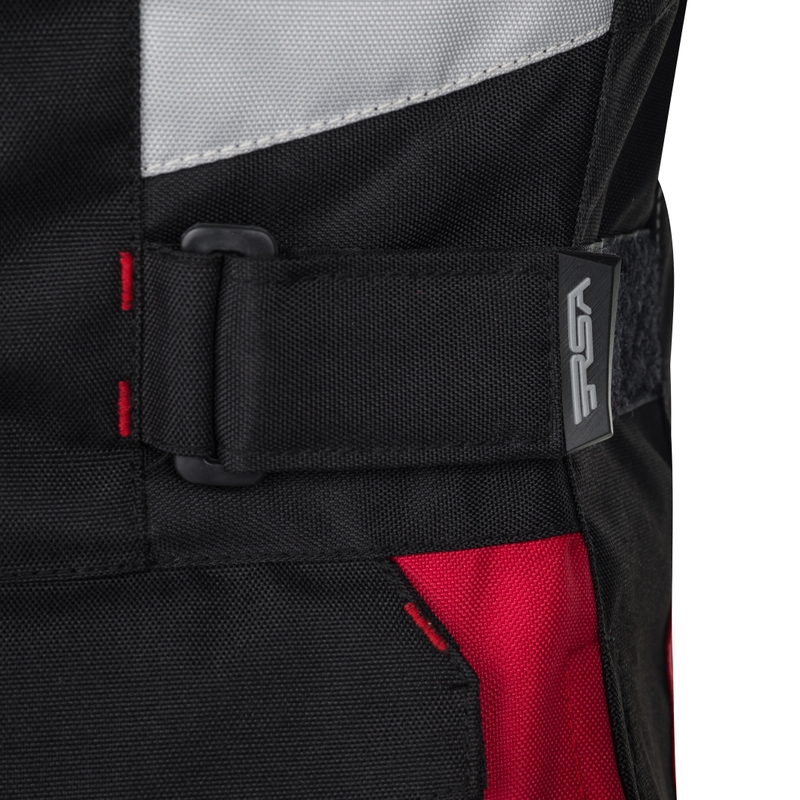 Giacca da moto da donna RSA EXO 2 nero-grigio-rosso