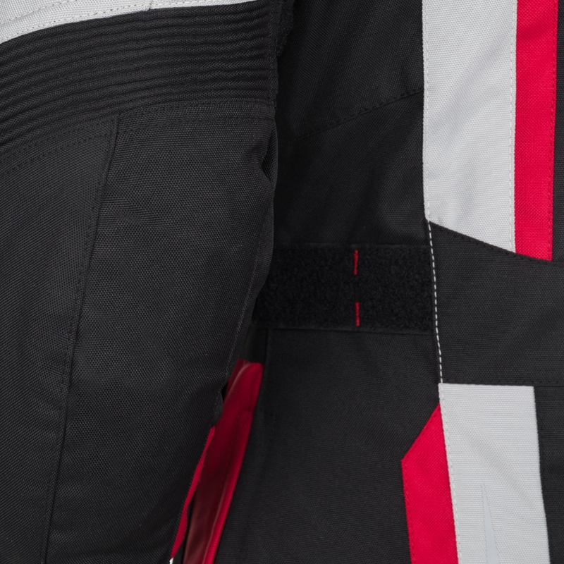 Giacca da moto da donna RSA EXO 2 nero-grigio-rosso