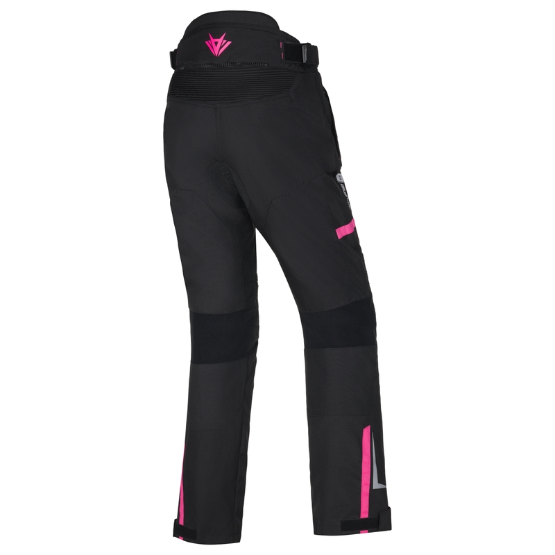 Pantaloni da moto RSA EXO 2 da donna neri-rosa
