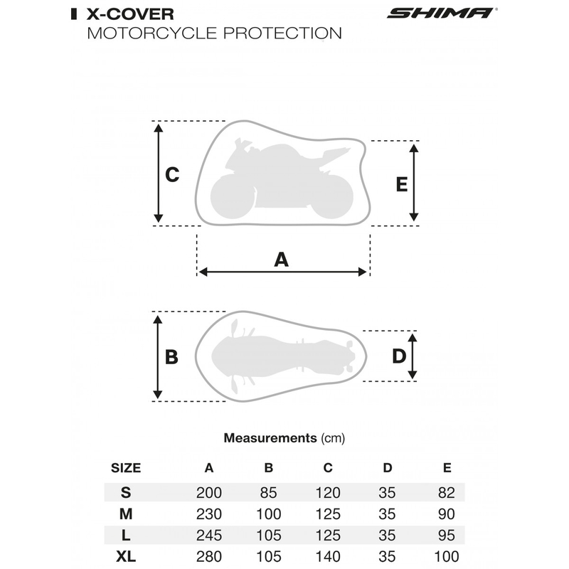 Vela per moto Shima X-Cover Solo