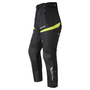 Pantaloni moto Street Racer Vix nero-giallo fluo da donna